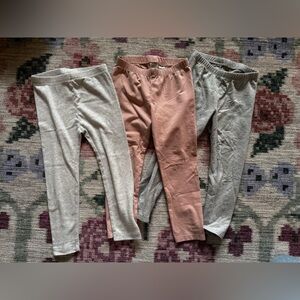 Old Navy Gray and Pink Kids Leggings Set